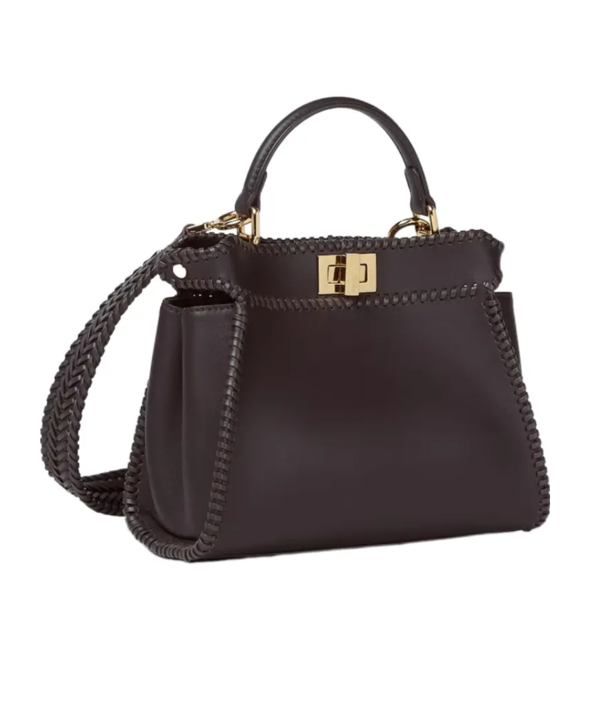 Small Peekaboo Braided Tote Bag