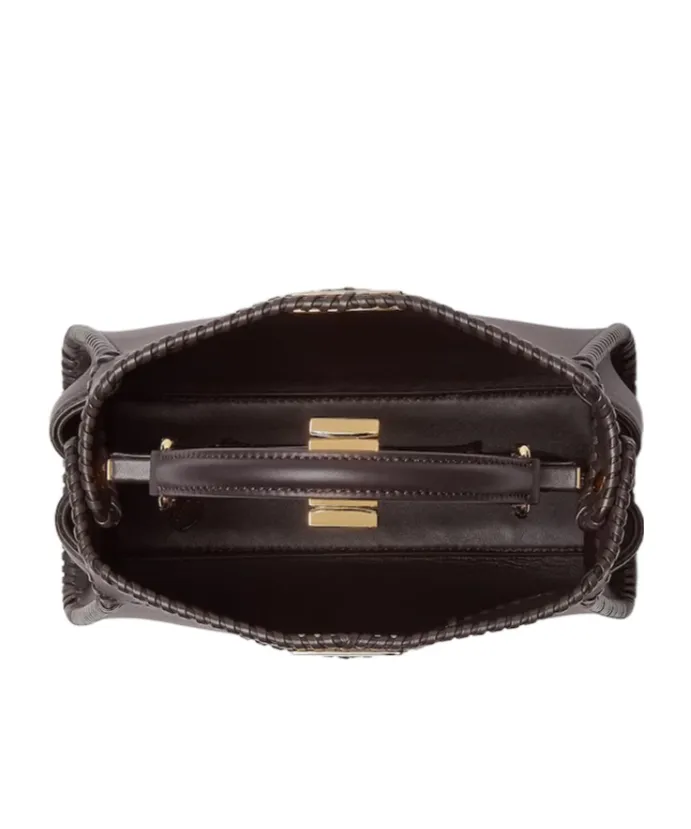 Small Peekaboo Braided Tote Bag