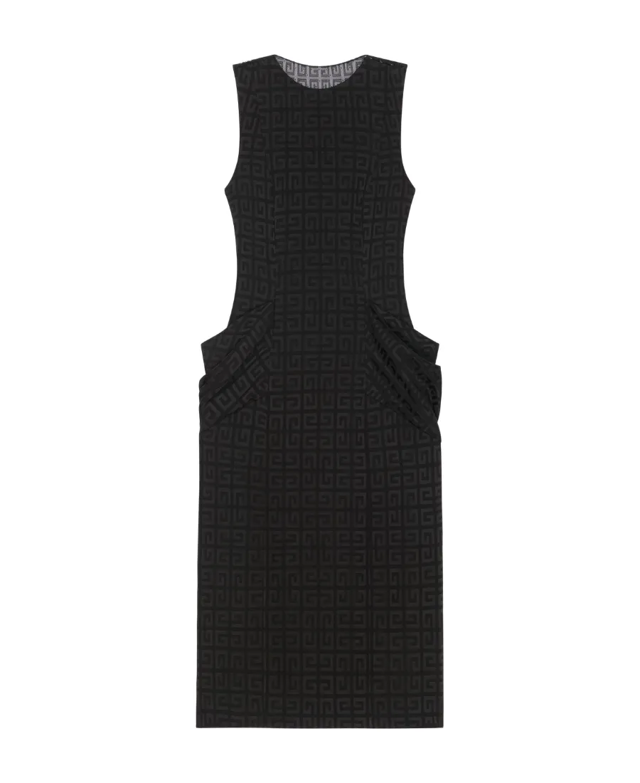 4G Jacquard Sleeveless Dress