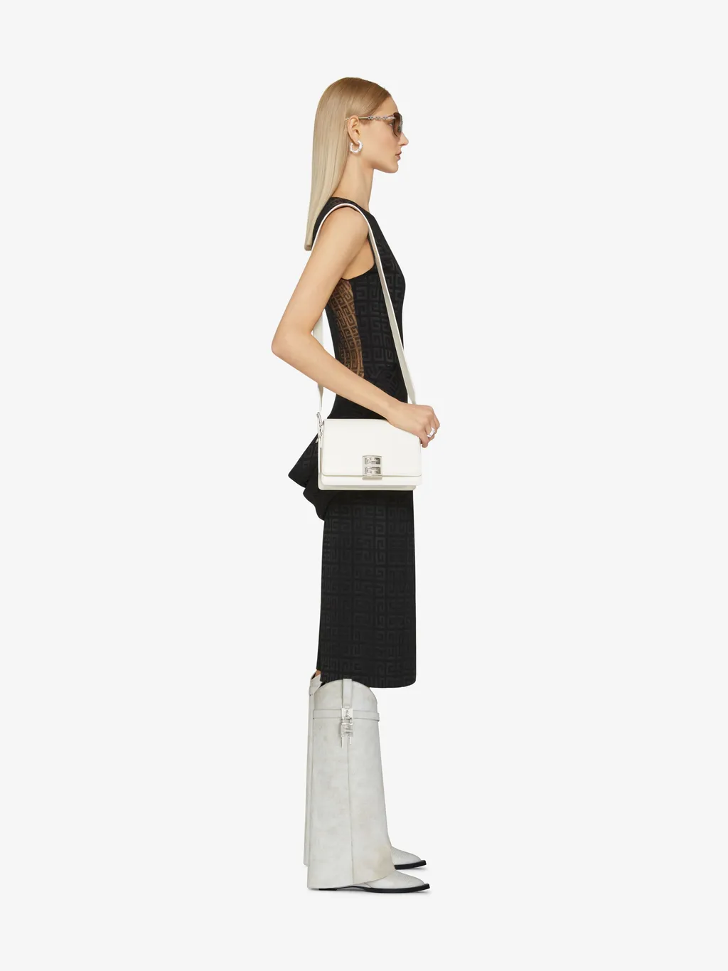 4G Jacquard Sleeveless Dress