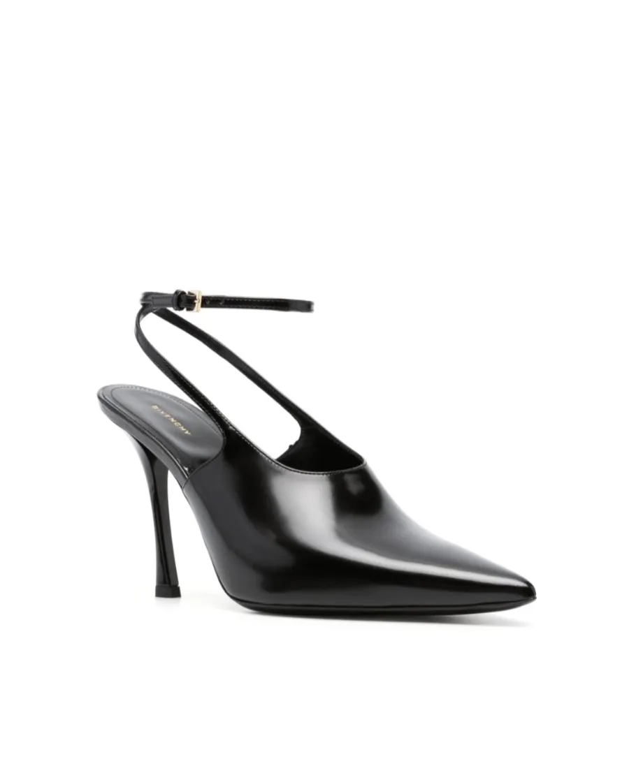 Show Pointed-Toe Slingback Pumps