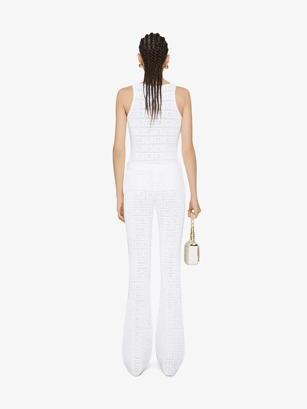 Monogrammed Elastic Waistband Trousers