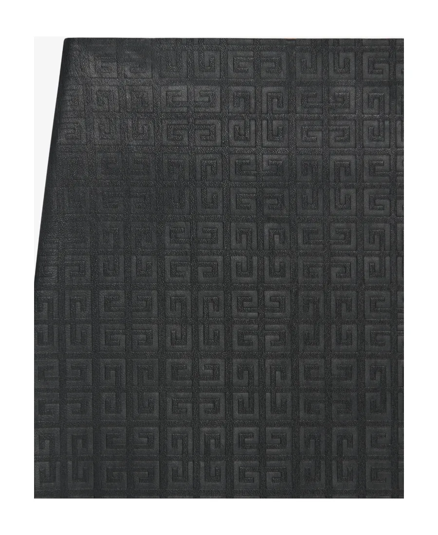 4G Embossed Leather Skirt