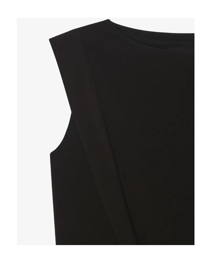Crepe Sleeveless Dress
