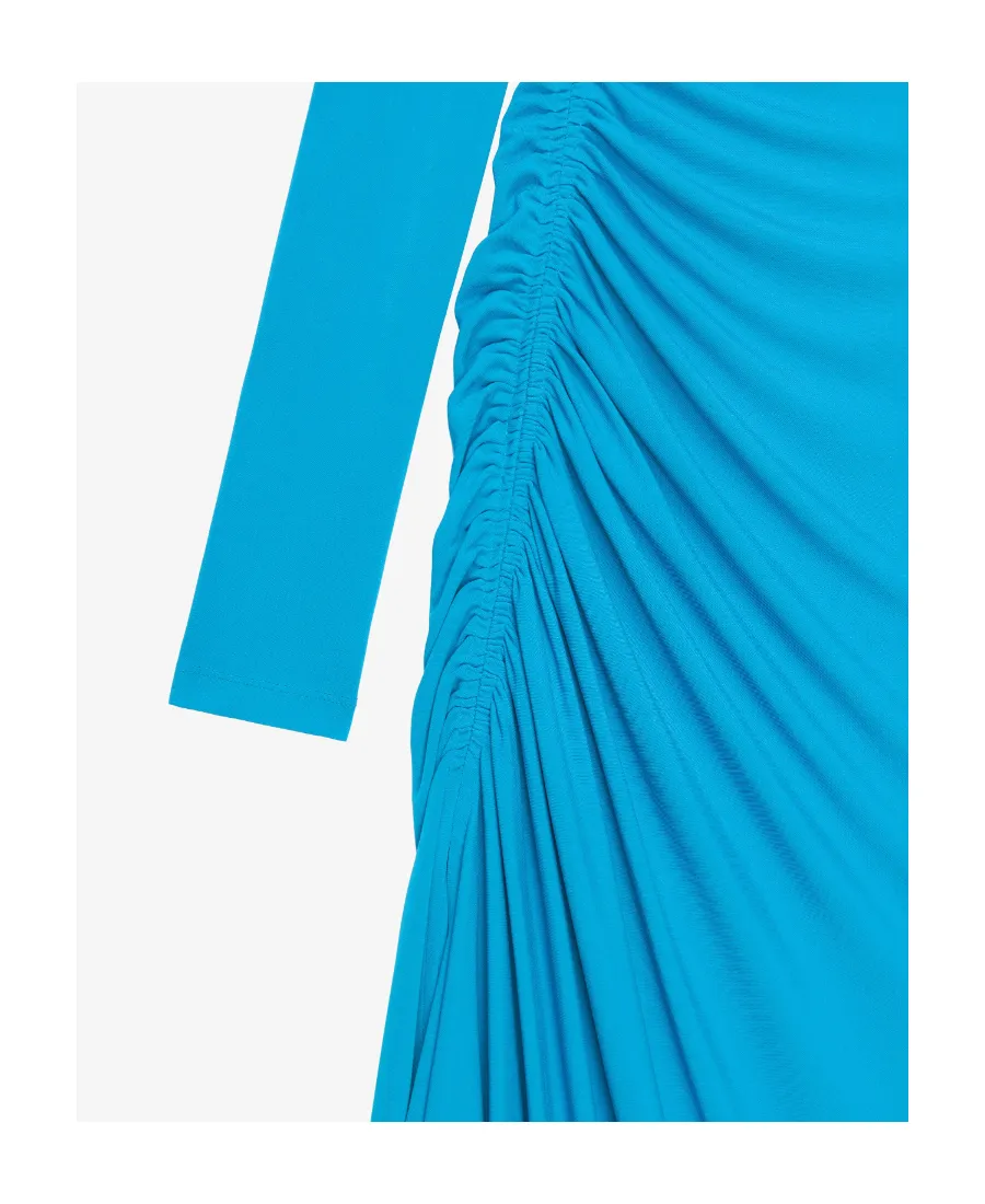 Draped Long-Sleeved Dress