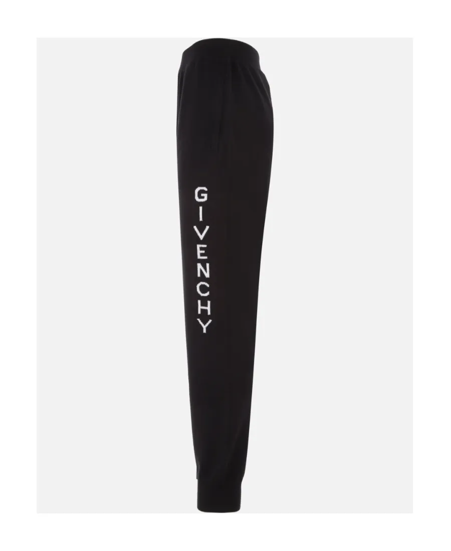 Logo Intarsia-Knit Jogging Pants