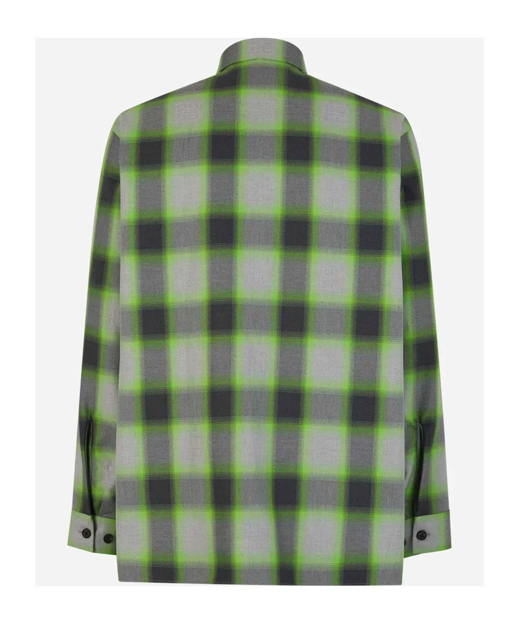 Long-Sleeved Plaid Shirt