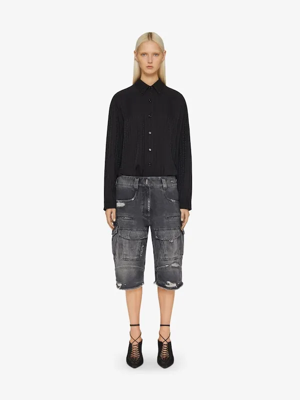 Ruffled Buttoned Shirt