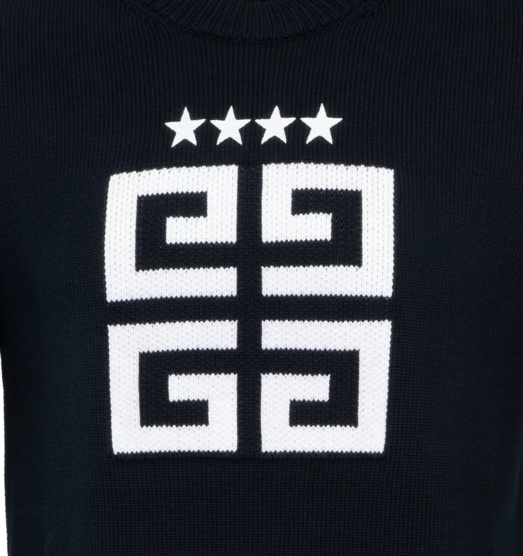 4G Stars Intarsia Knit Jumper