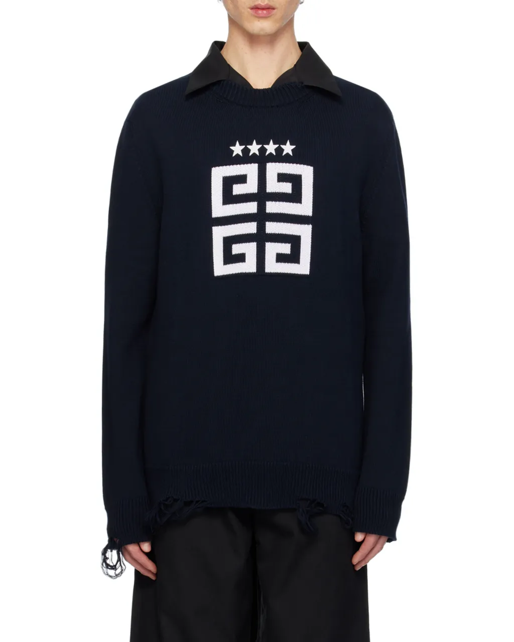 4G Stars Intarsia Knit Jumper