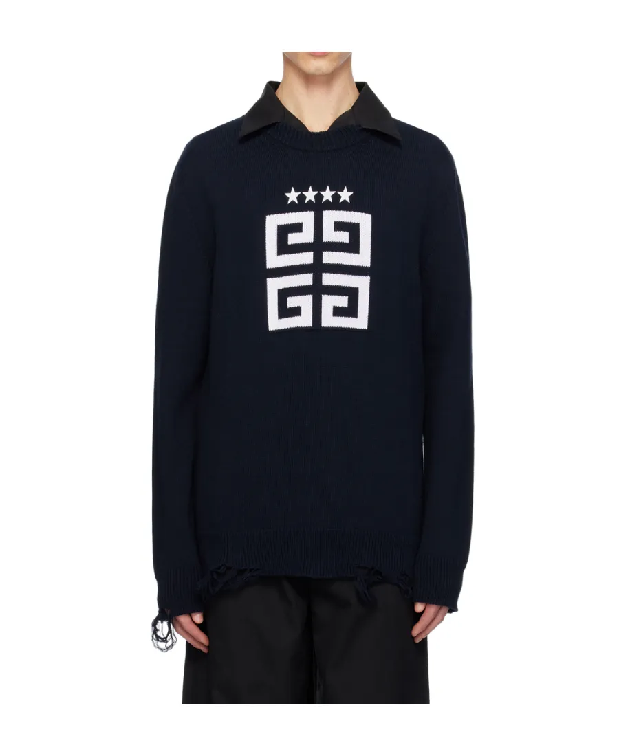 4G Stars Intarsia Knit Jumper