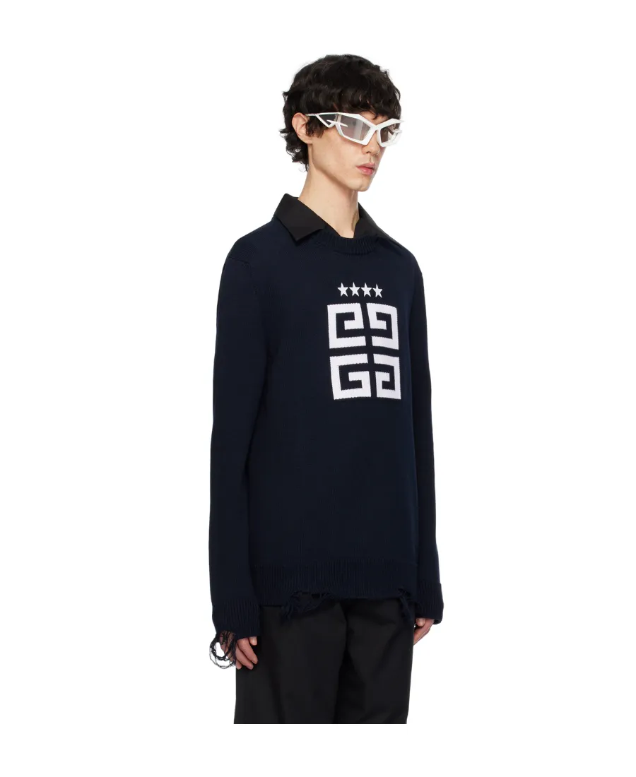 4G Stars Intarsia Knit Jumper