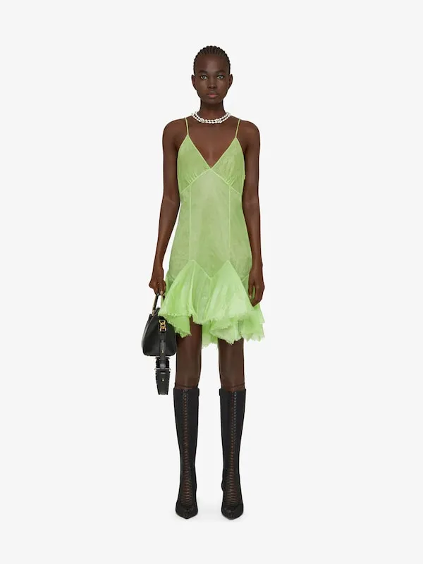 Strapless Dress With Ruffles