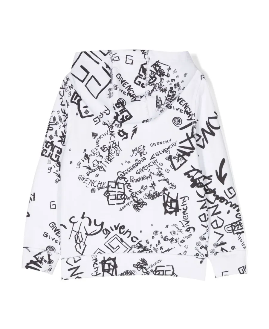 Graffiti Printed Zipper Jacket