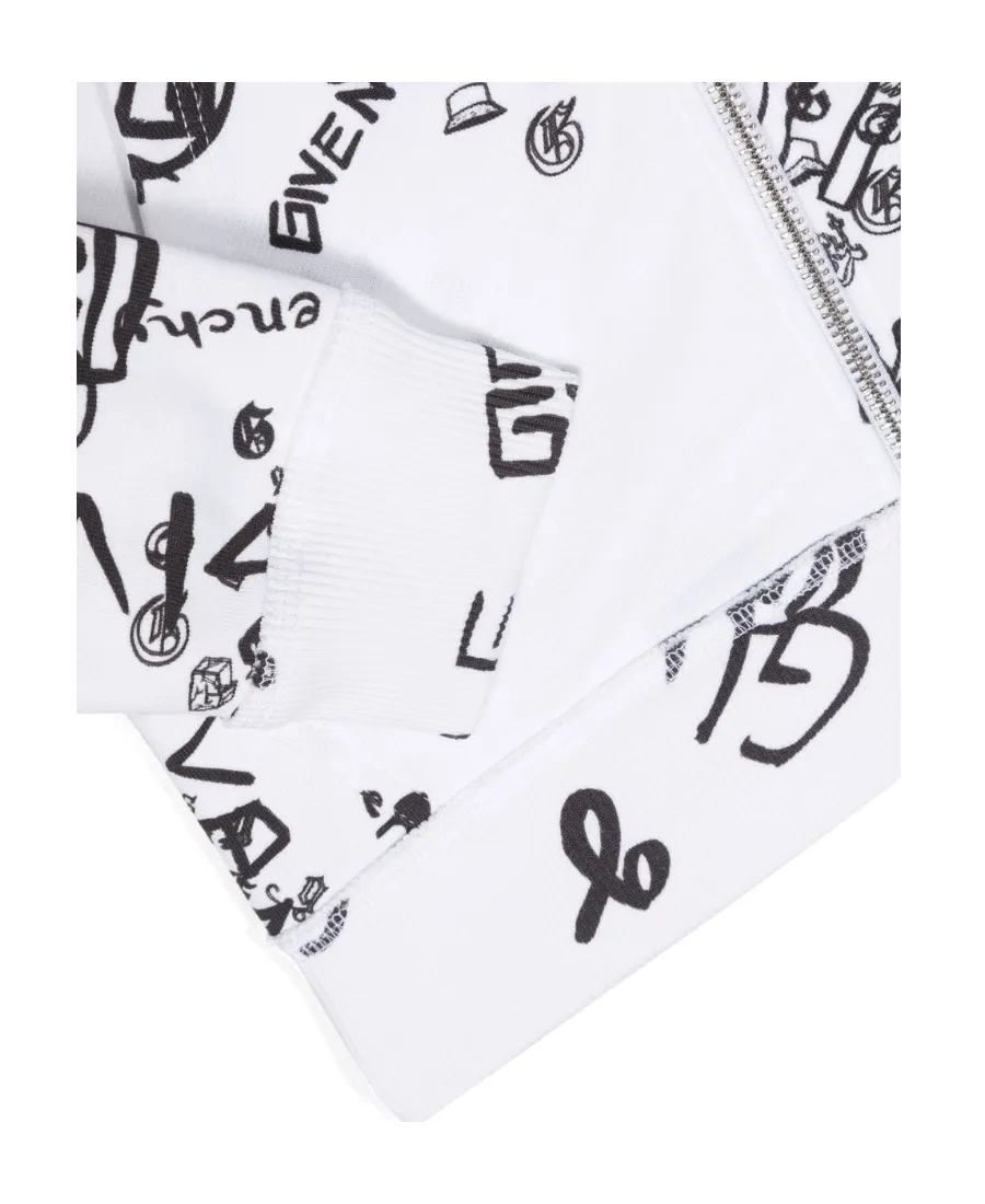 Graffiti Printed Zipper Jacket