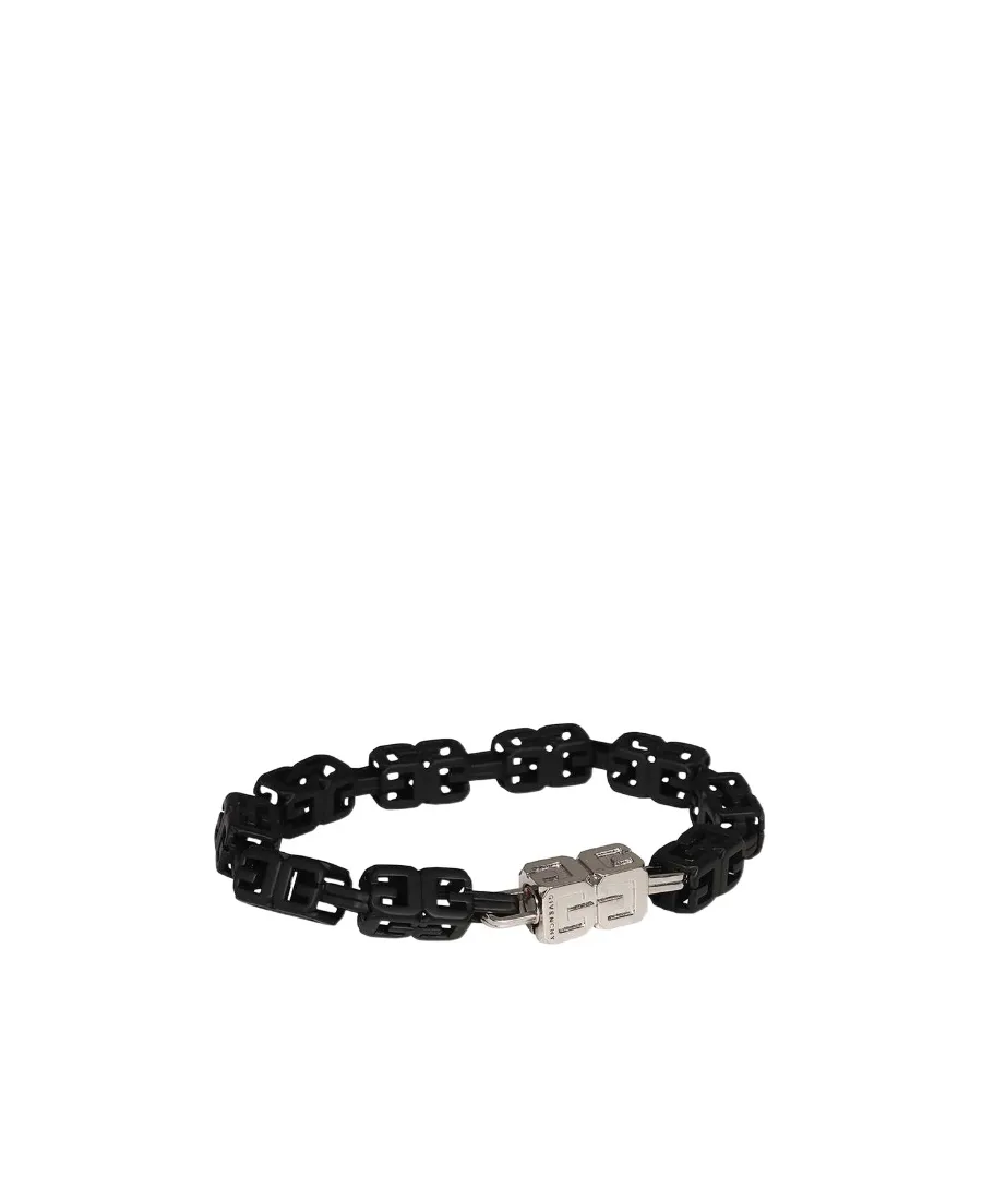 G Cube Bracelet In Enamelled Metal