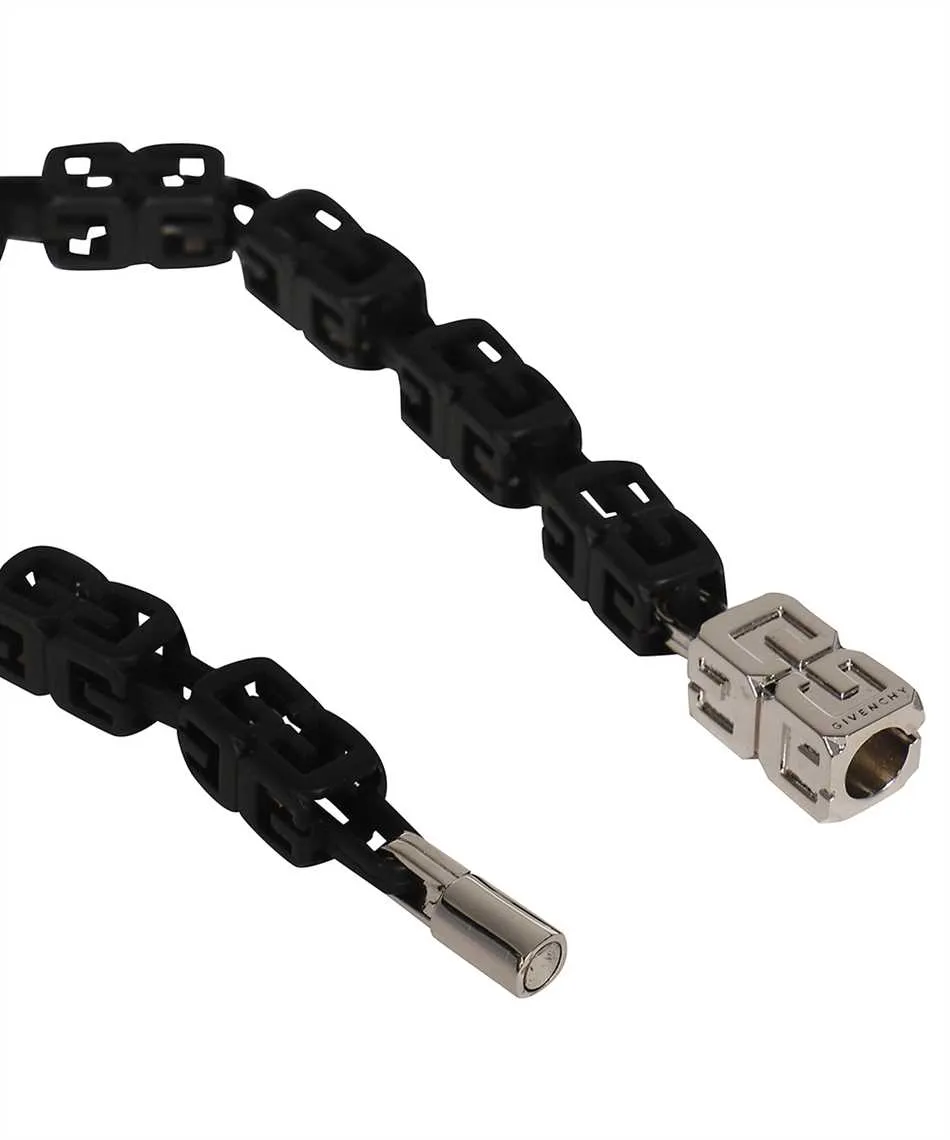 G Cube Bracelet In Enamelled Metal