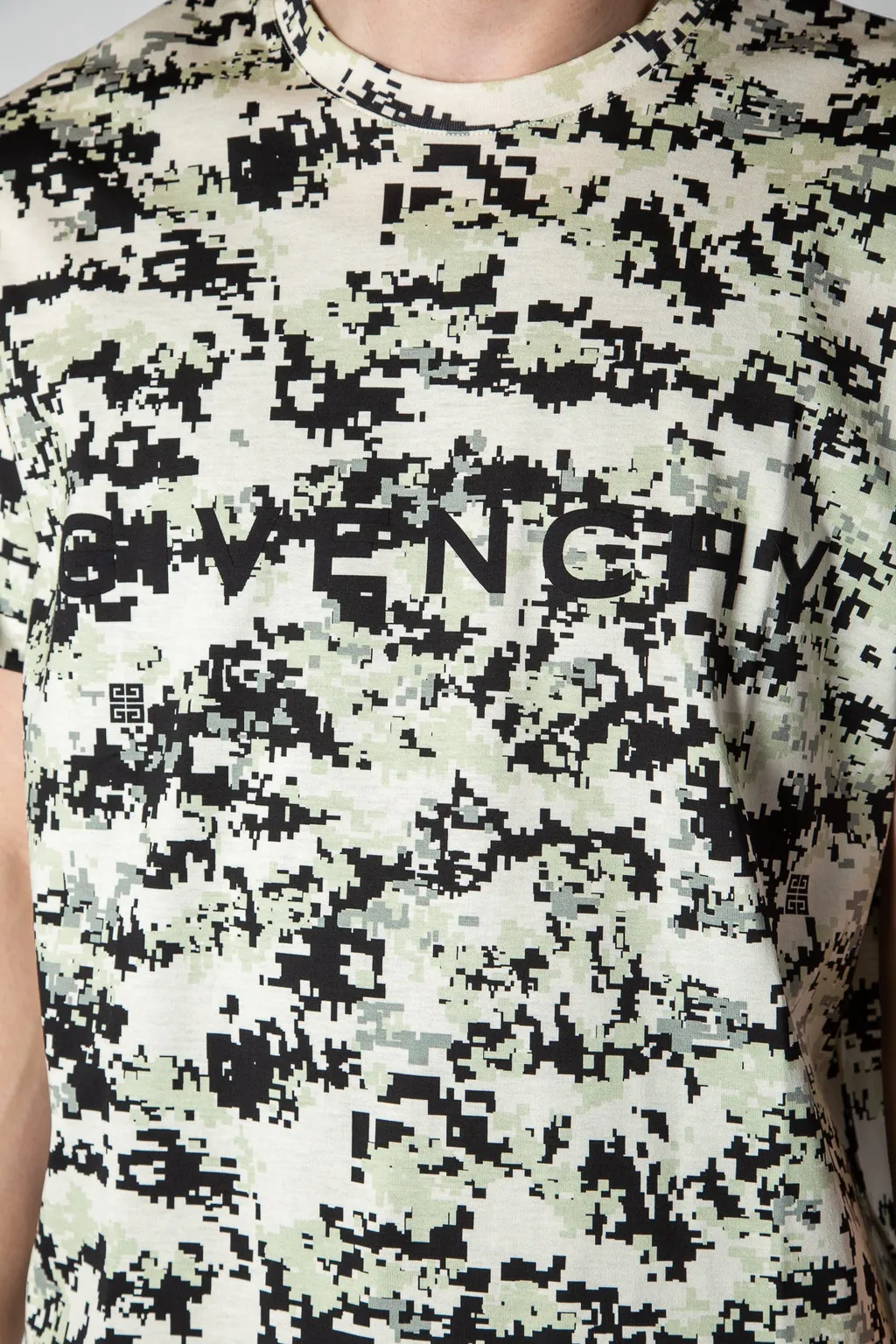 Camouflage Printed Crewneck T-Shirt