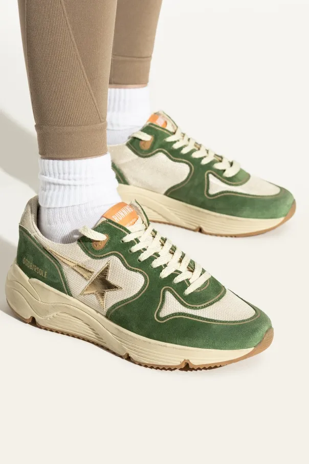 Runnning Sole Lace-Up Sneakers