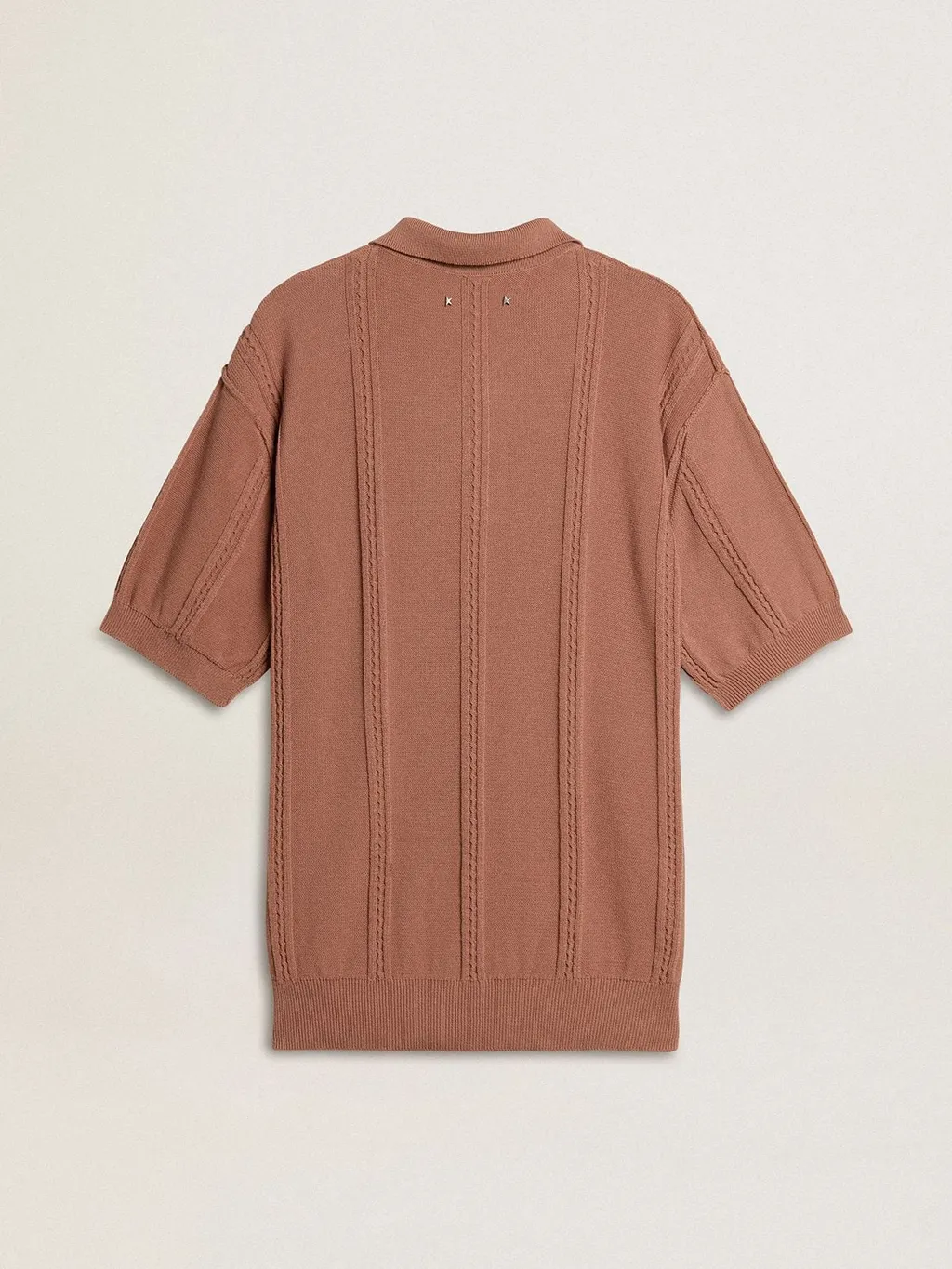 Logo Embroidered Knitted Polo Shirt