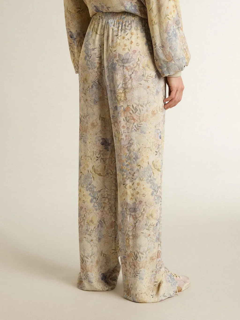 Floral Motif Printed Trousers