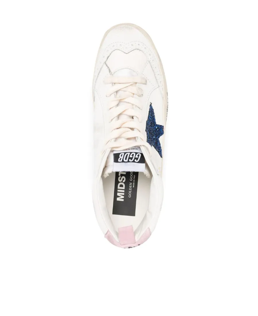 Mid Star Sequin-Embellished Sneakers