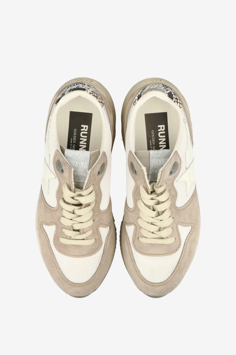 Running-Sole Lace-Up Sneakers