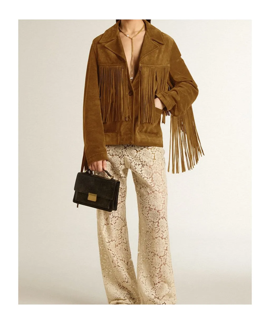 Fringed Buttoned Jacket