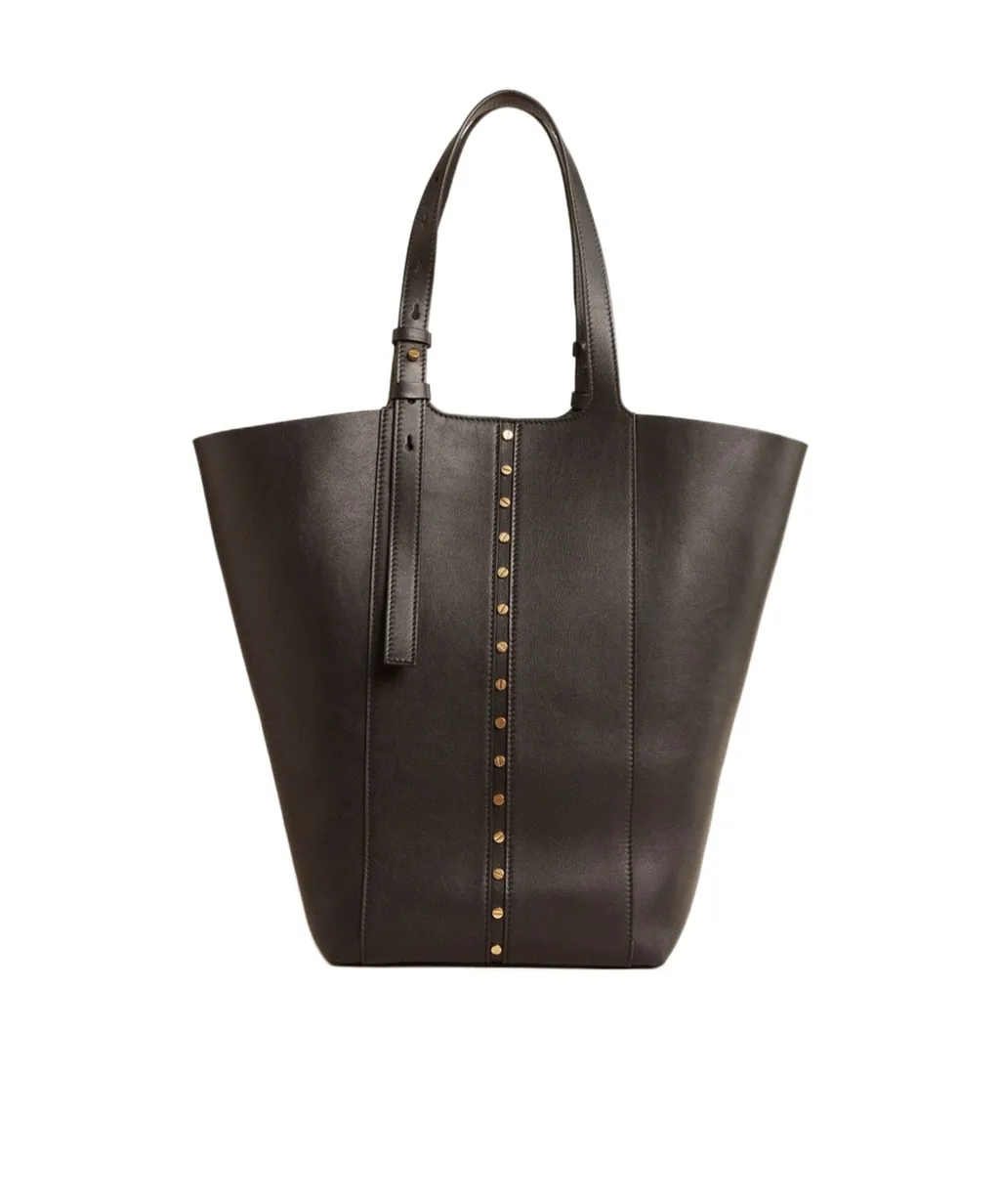 Hook Studs Embellished Tote Bag