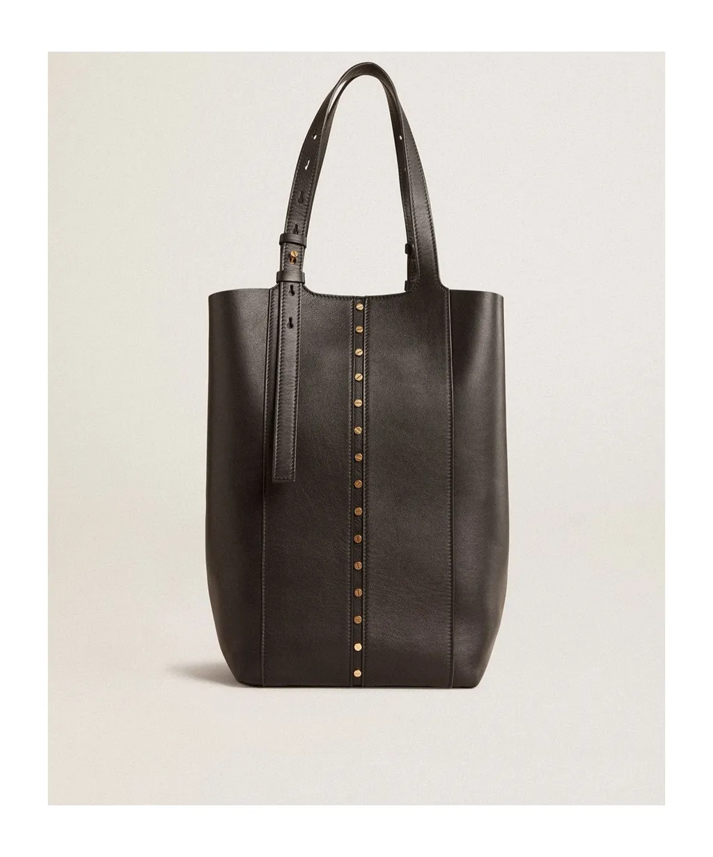 Hook Studs Embellished Tote Bag
