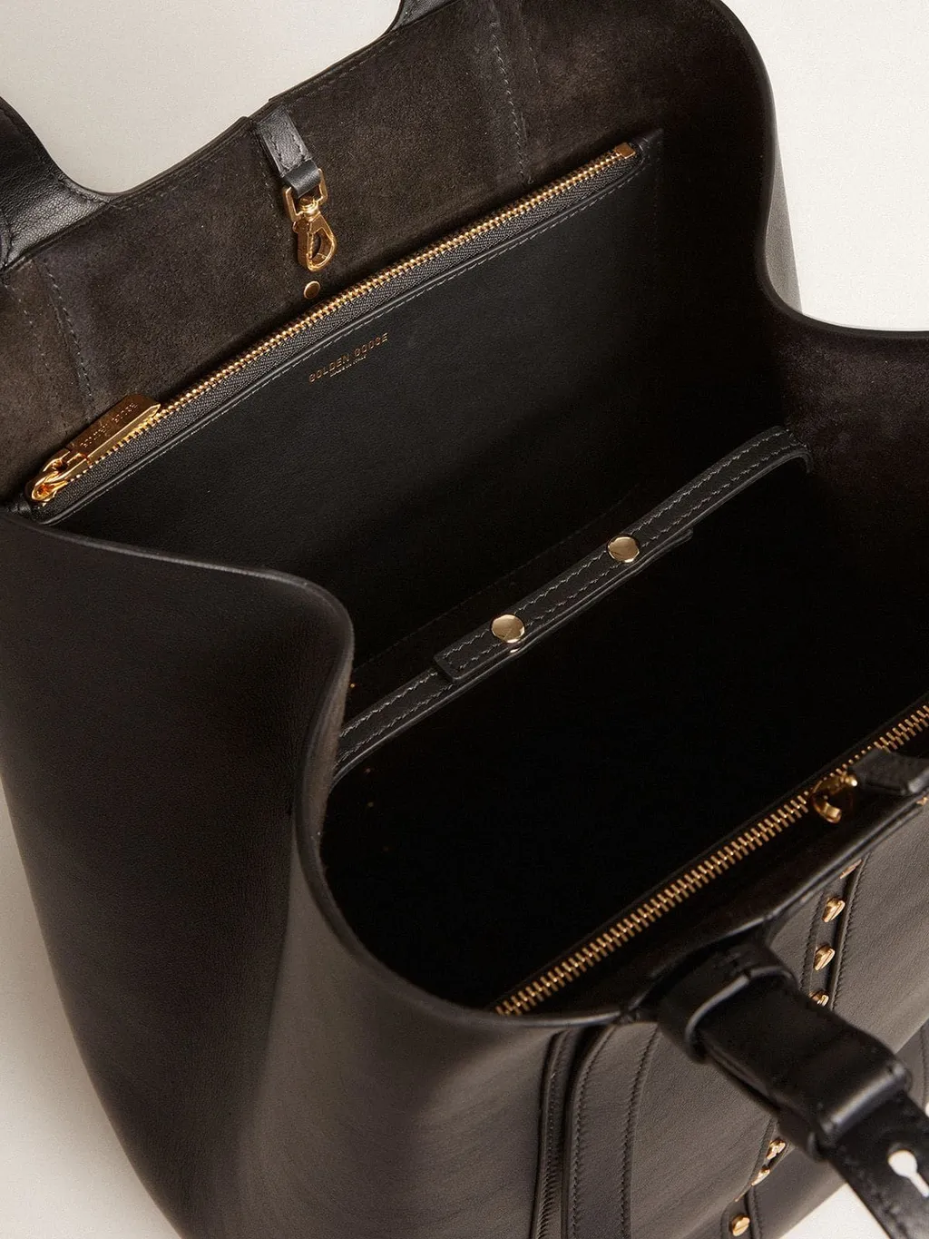 Hook Studs Embellished Tote Bag