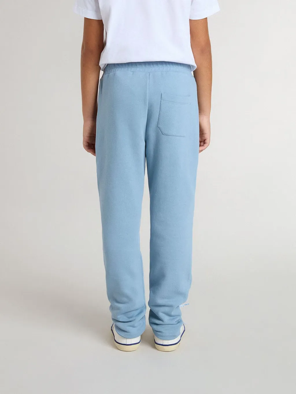 Elastic-Waistband Logo-Detail Trousers