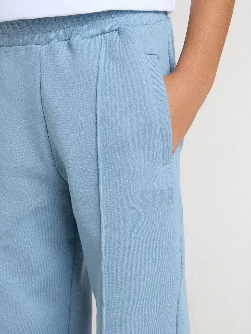 Elastic-Waistband Logo-Detail Trousers