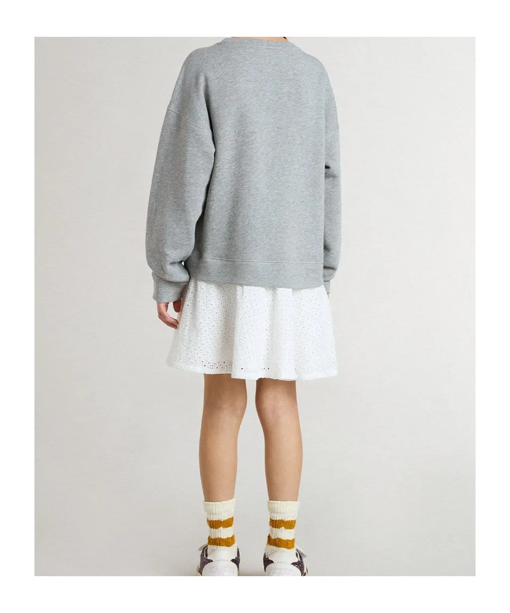 Embroidered Eyelet-Trimmed Dress