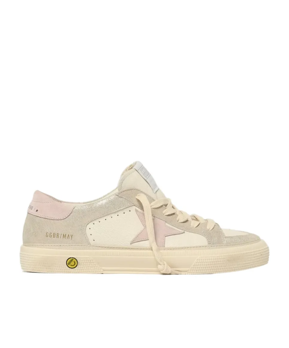 Star Patch Lace-Up Sneakers