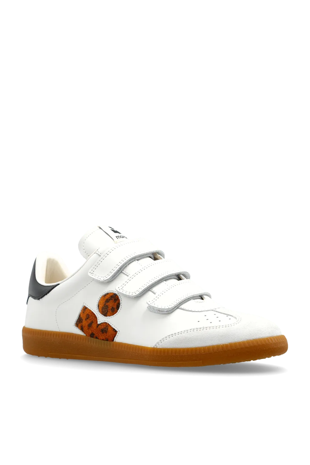 Beth Gb Leopard-Print Calfskin Sneakers