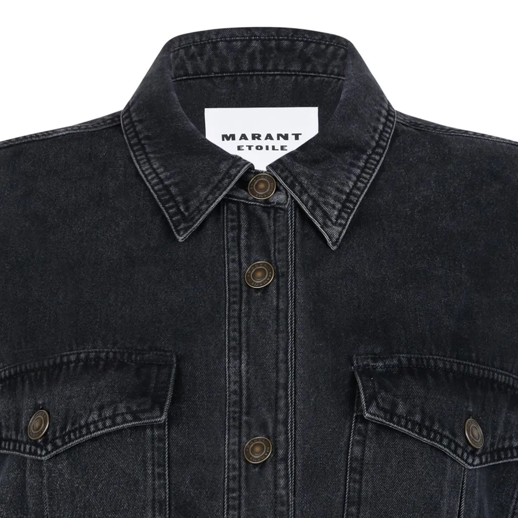 Buttoned Denim Jacket