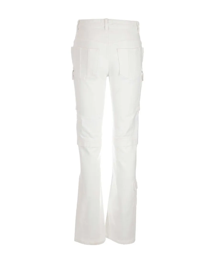 Cargo Pocket Straight-Leg Jeans