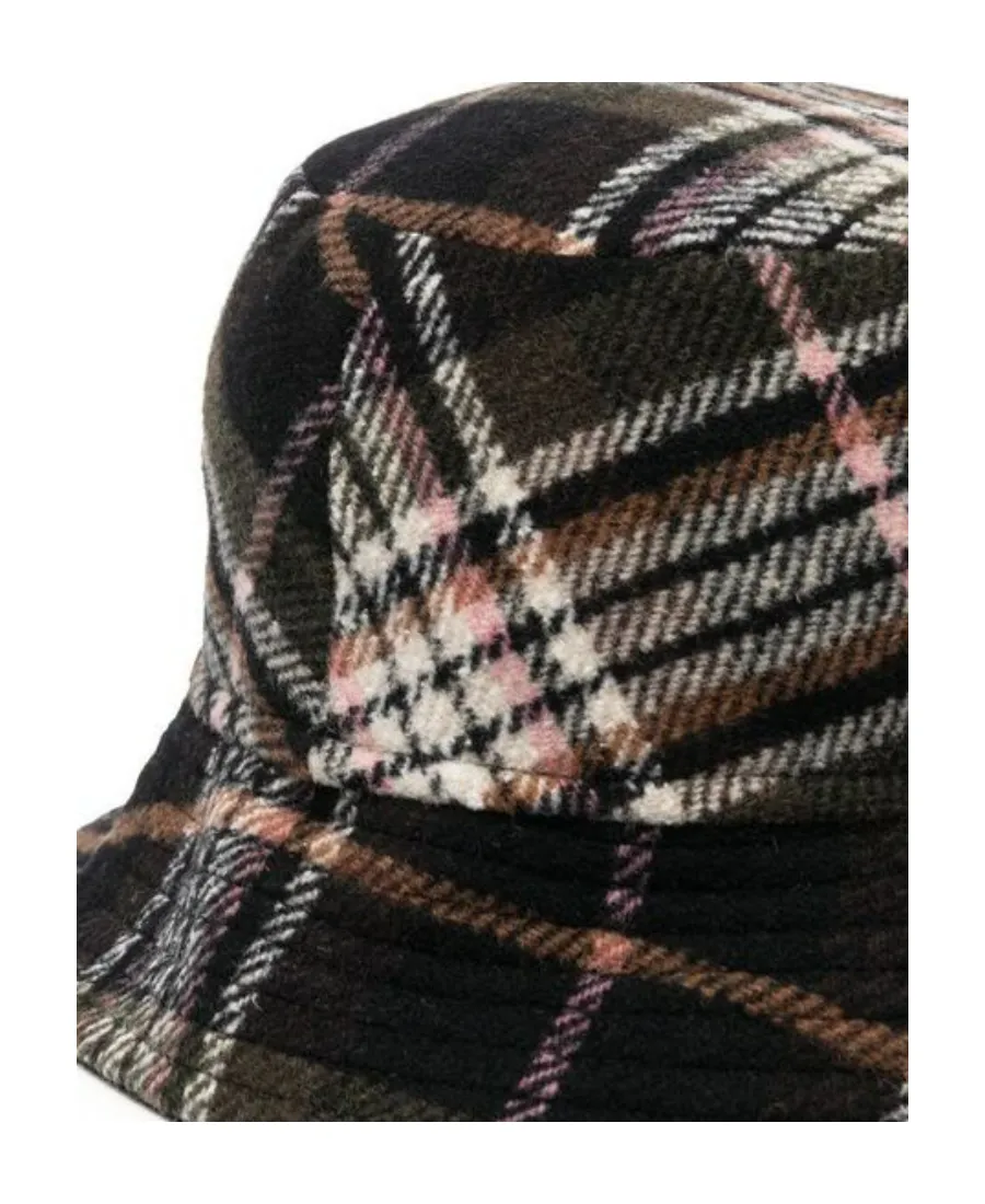 Logo-Embroidered Tartan Bucket Hat