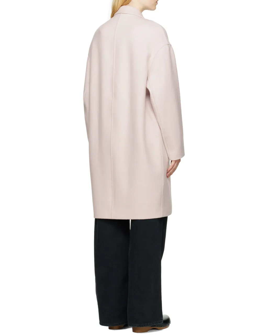 Double-Breasted Long-Sleeved Coat