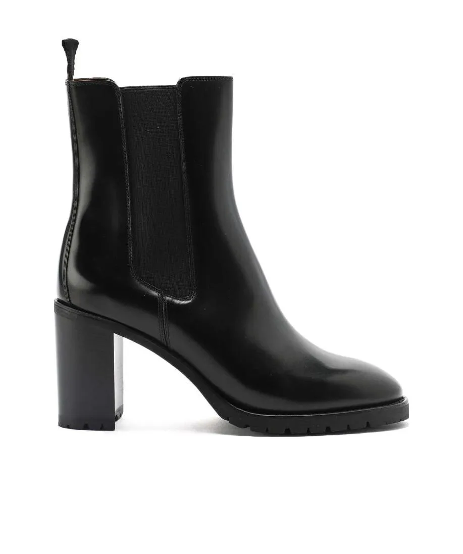 Bright-Faced High-Heeled Ankle Boots