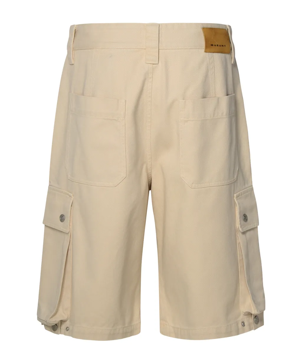 Mid-Rise Loose-Fit Cargo Shorts