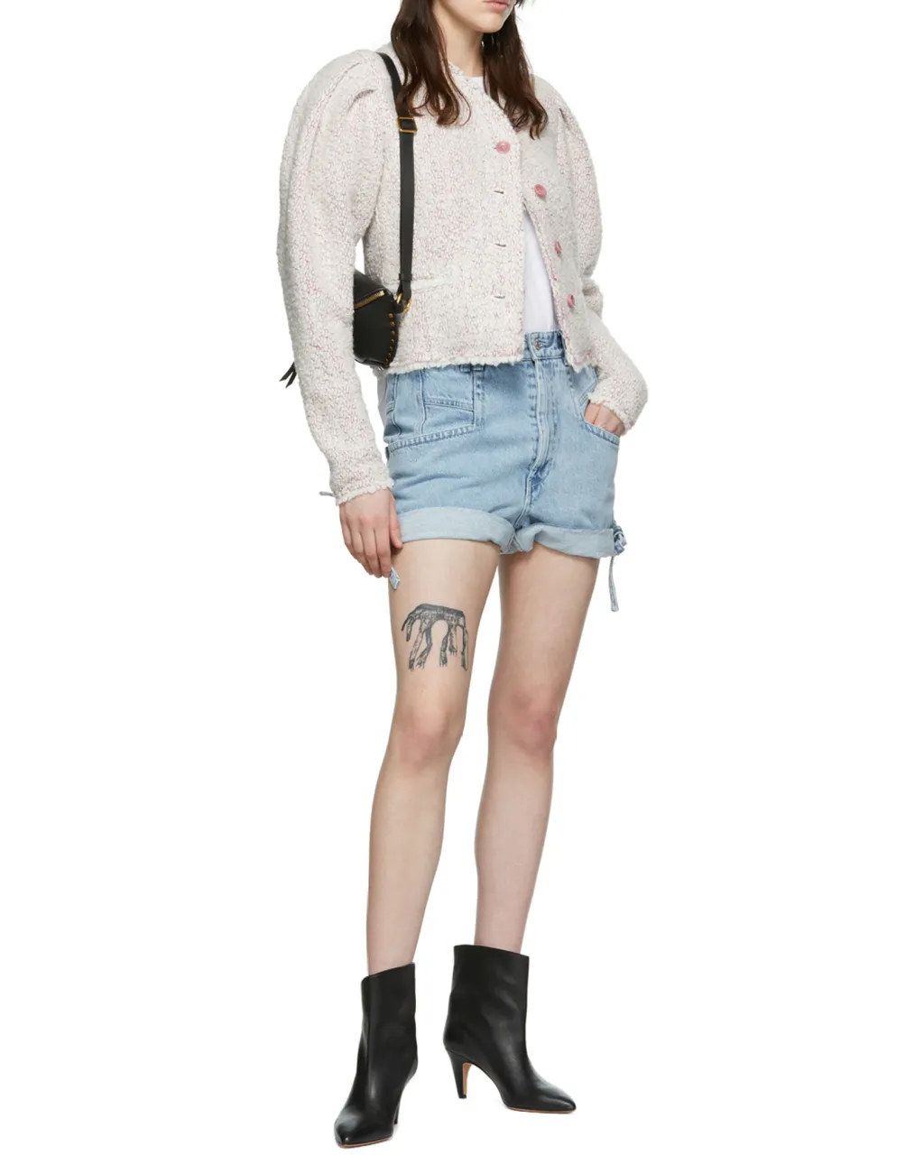 Blue Logo Denim Shorts