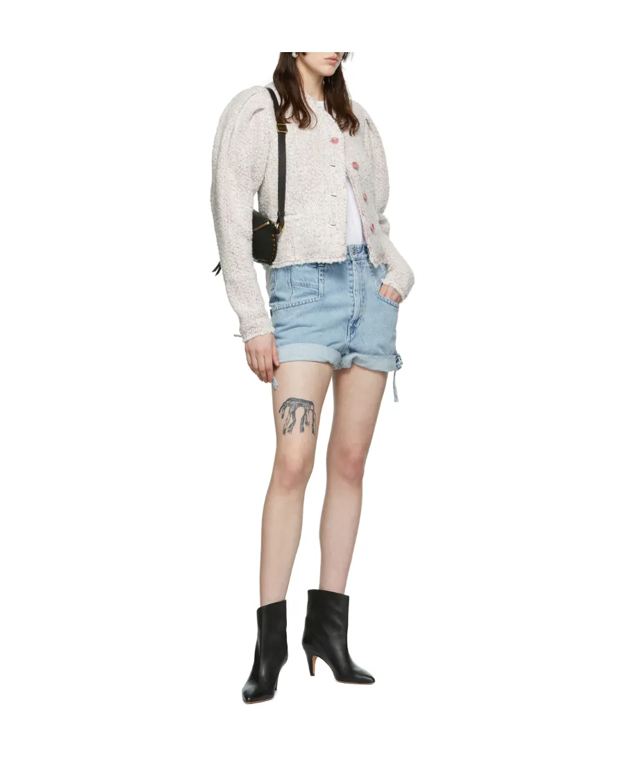 Blue Logo Denim Shorts