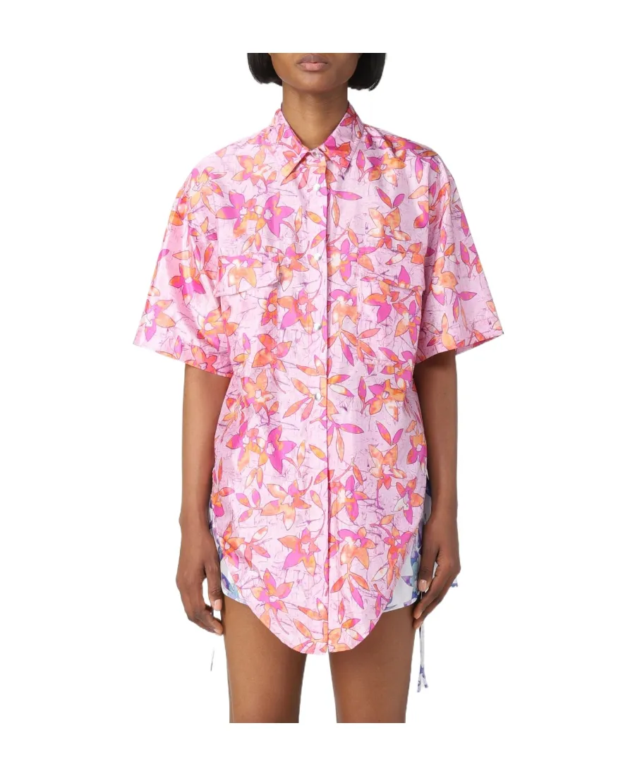 Floral-Print Short-Sleeve Shirt