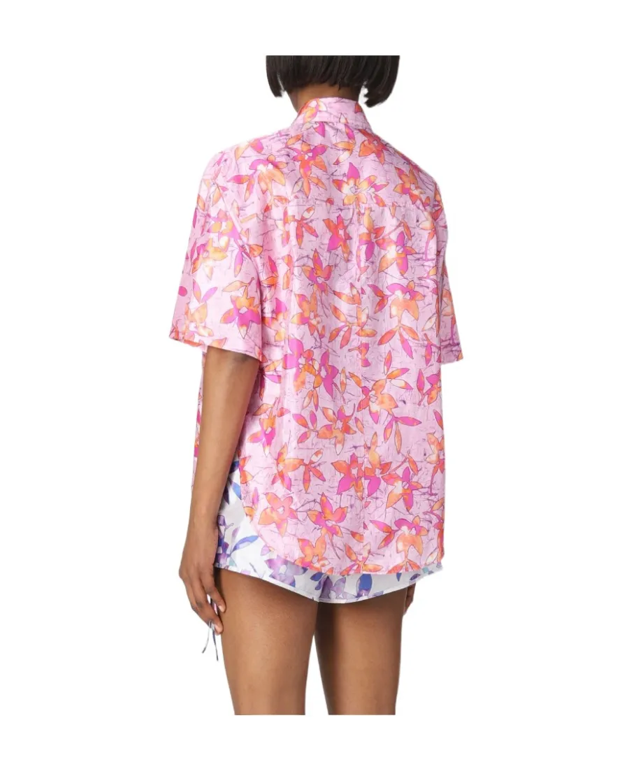 Floral-Print Short-Sleeve Shirt