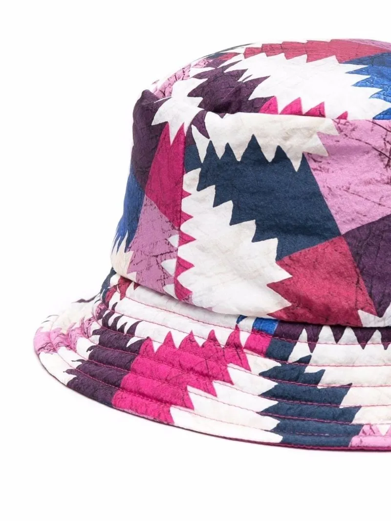 Colour Block-Print Bucket Hat