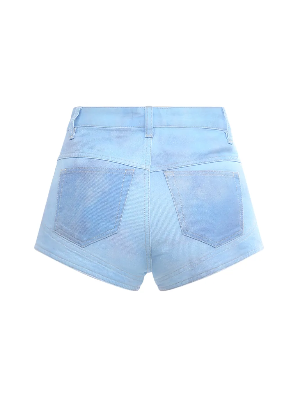Neida Denim Patchwork Shorts