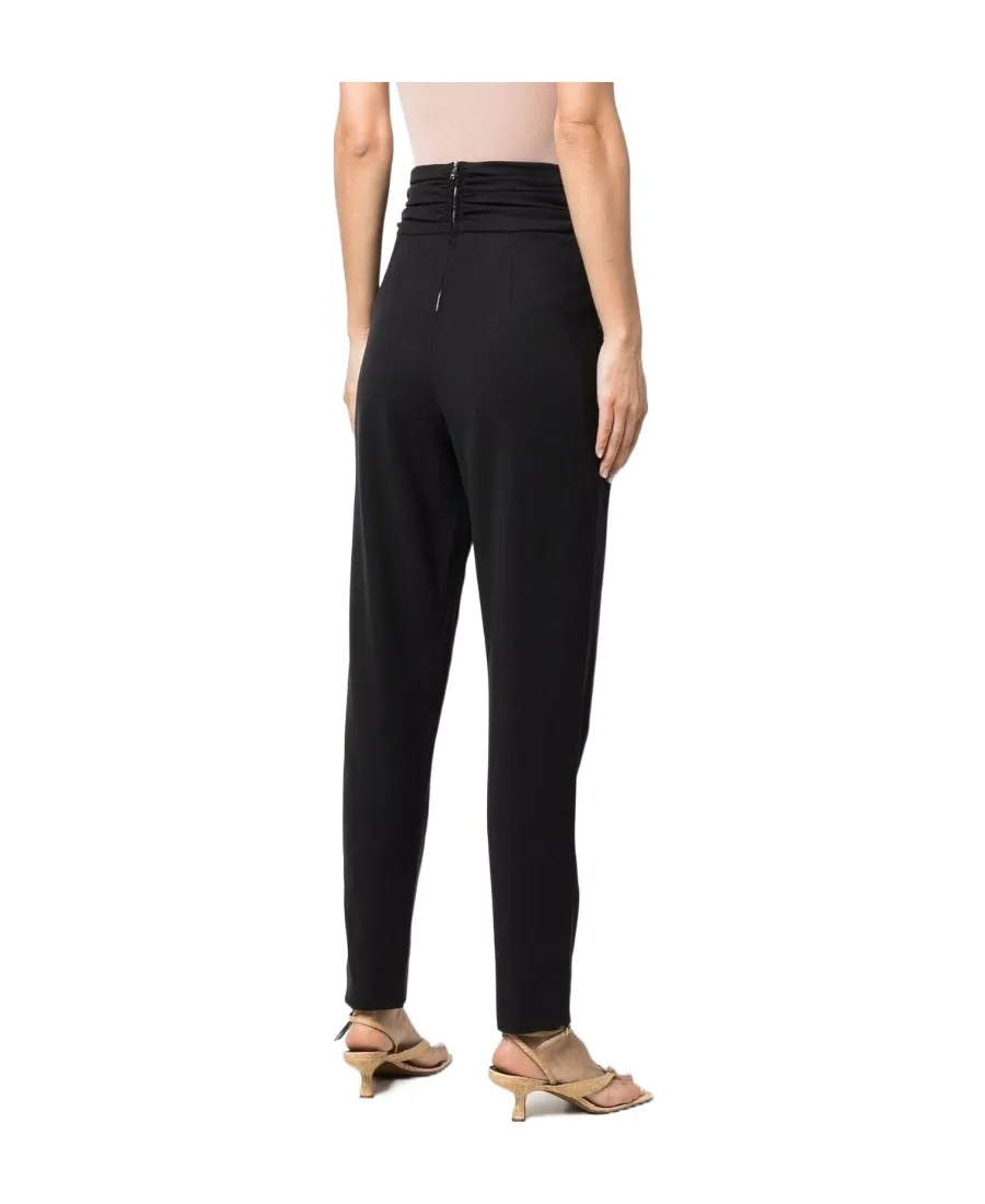 High-Waisted Tapered Trousers