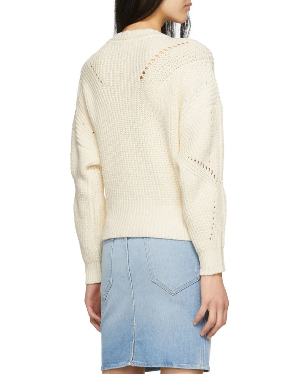 Lace-Up Ribbed-Knit Jumper